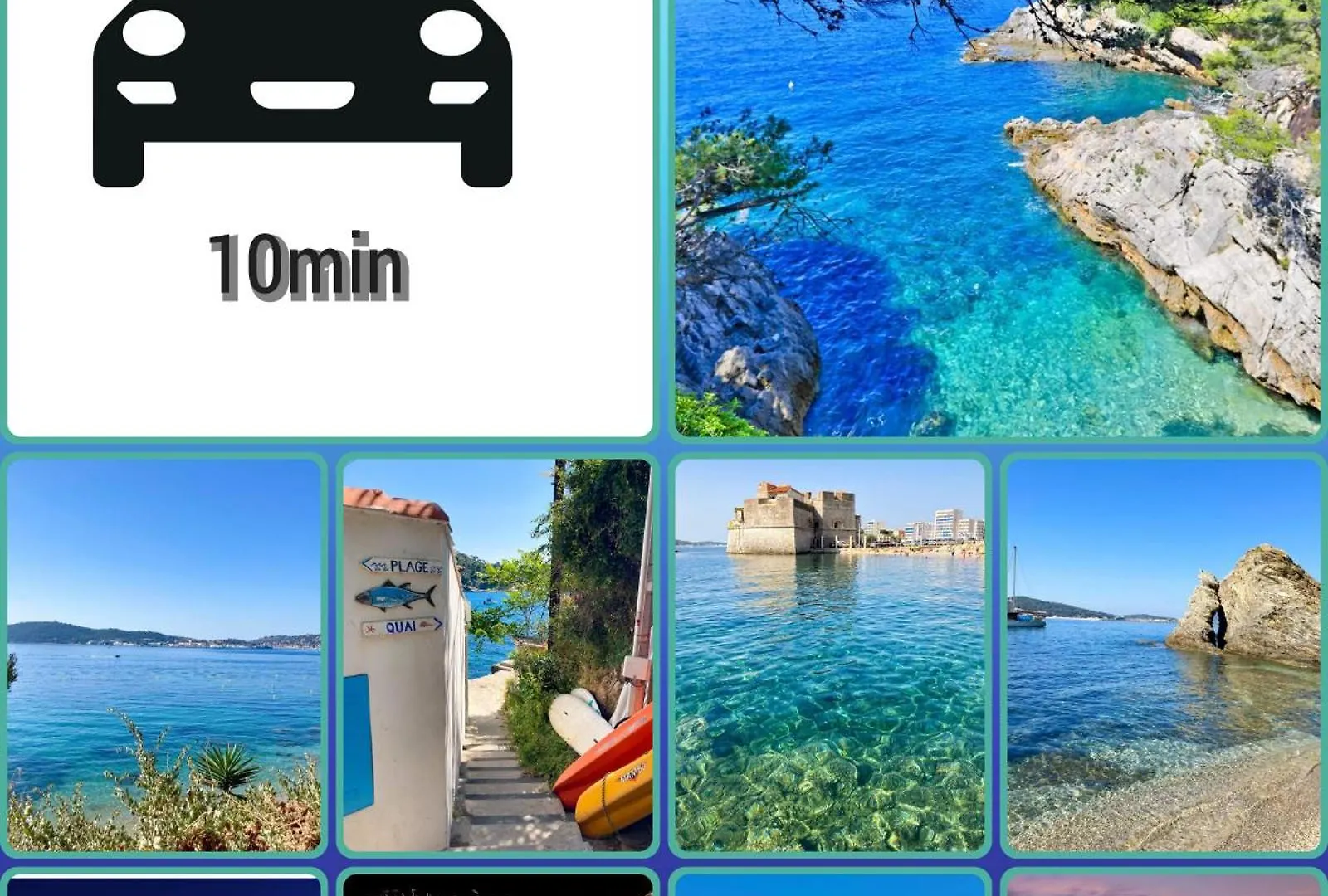 Panoramic Sea View, Walk To Train Station And Port - Vue Mer Panoramique, Gare Et Port A Pied Toulon
